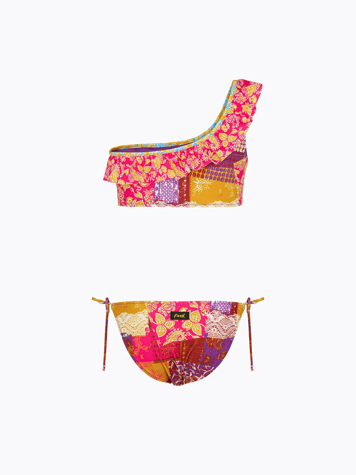 Girl's Bikini F**K One shoulder top with Slip Adjustable Fantasy SG0401-X41