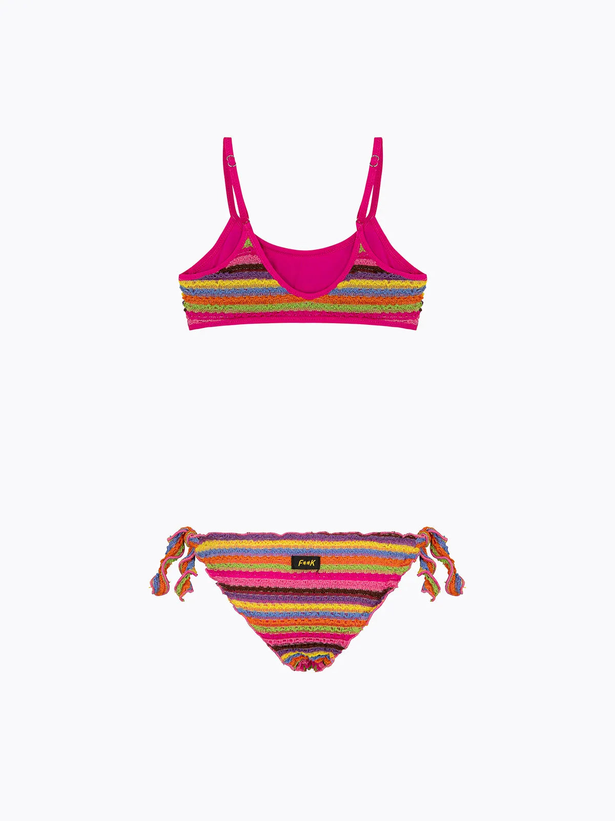 Girl's Bikini F**K Top with Slip Adjustable Multicolor SG0601-MC