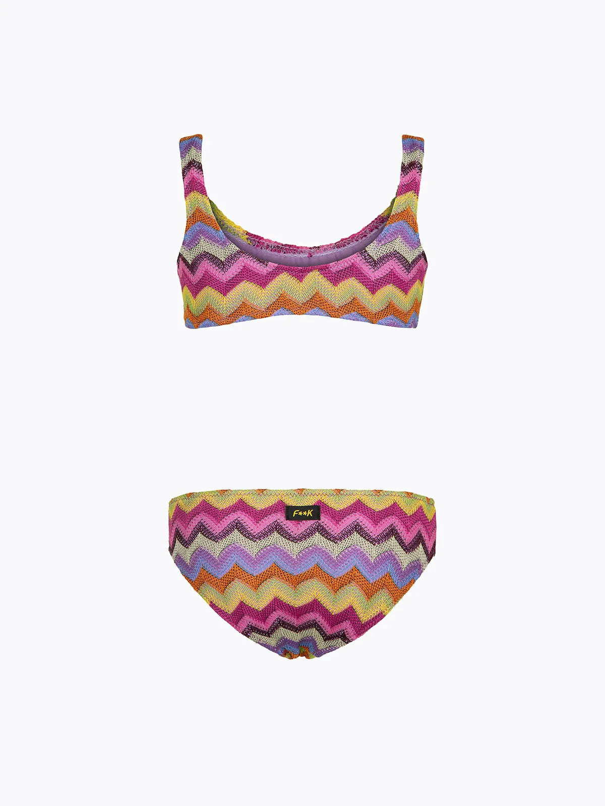 Girl's Bikini F**K Top with Slip Fixed Multicolor SG0611-MC