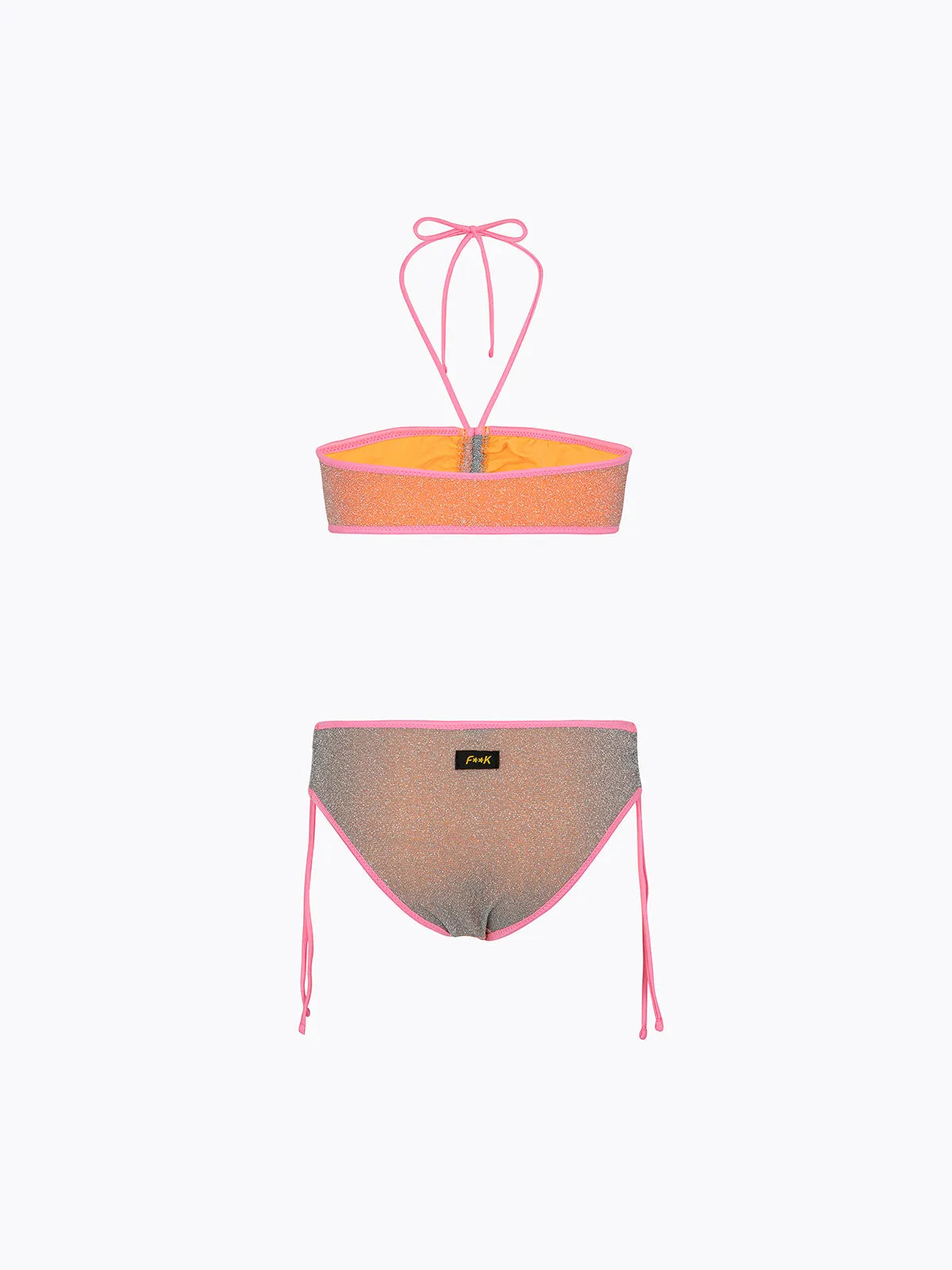Girl's Bikini F**K Top with Slip Fixed Orange SG0621-OR