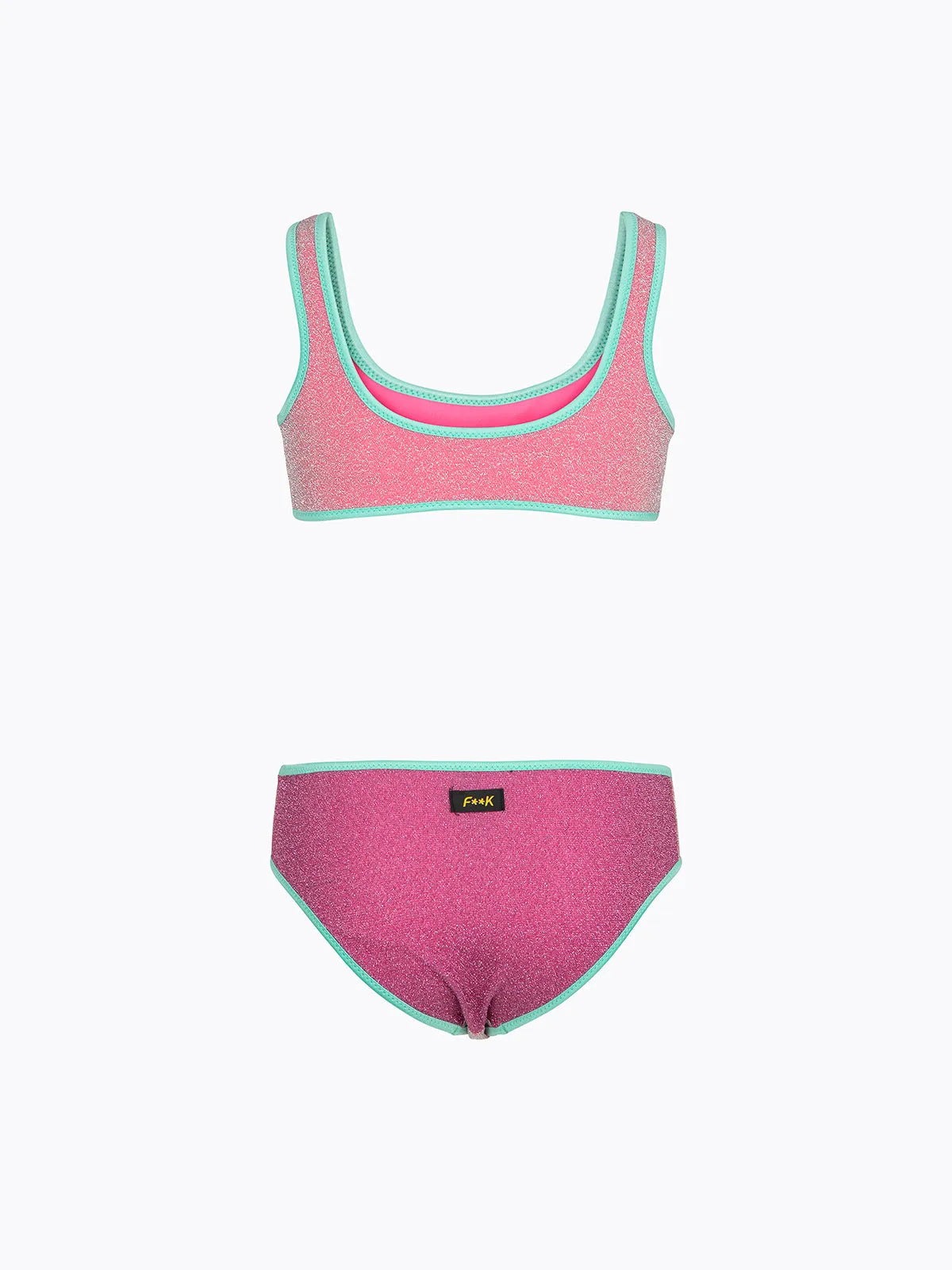 Girl's Bikini F**K Top with Slip Fixed Purple SG0622-PR