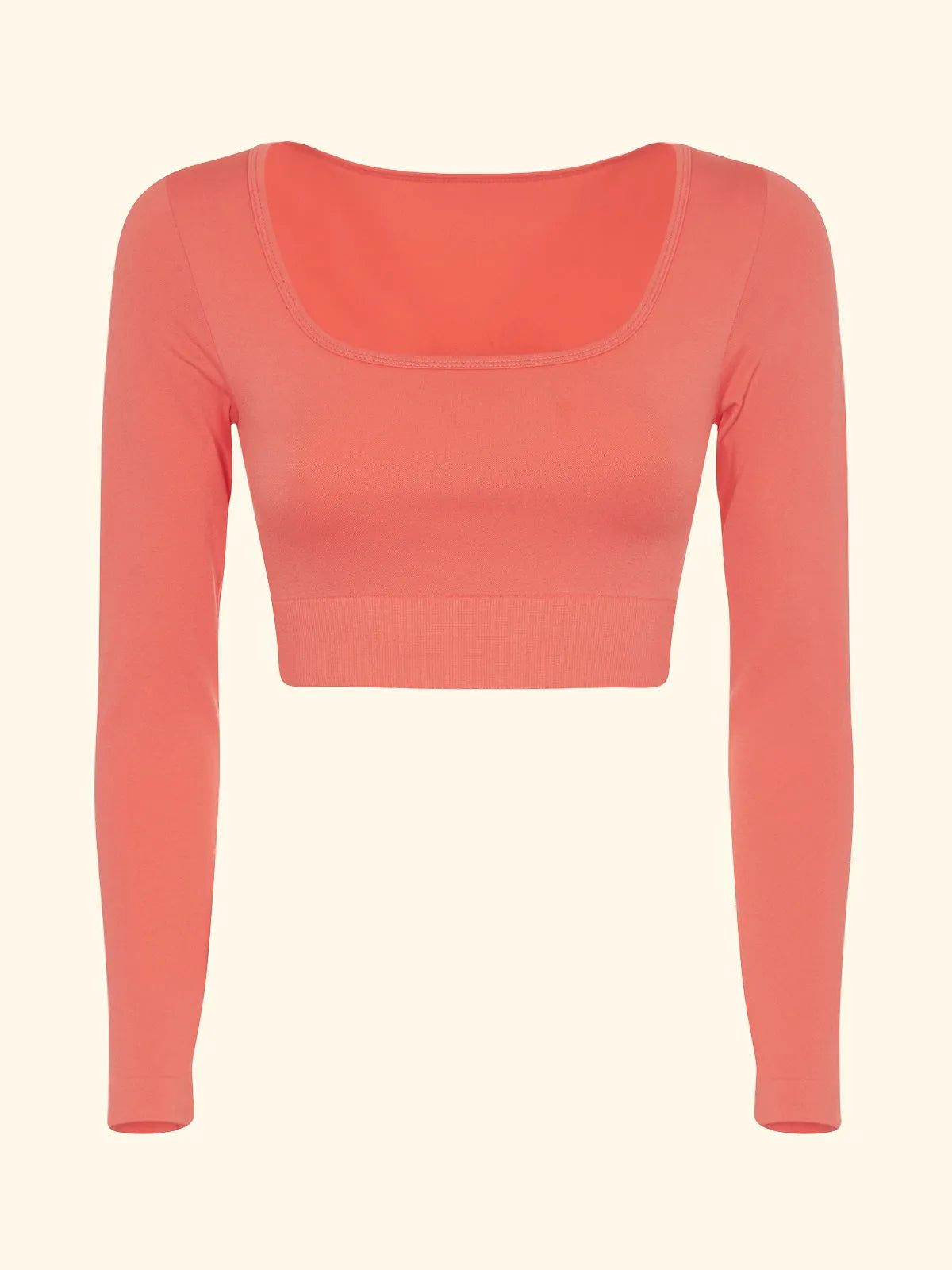 Crop Seamless T-Shirt F**K Coral 05SM02-CR