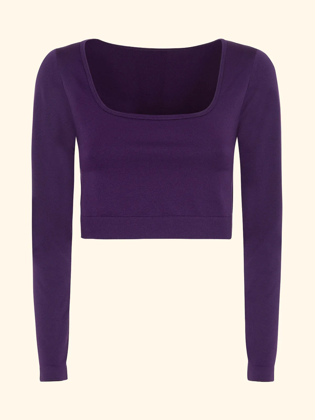 Crop Seamless T-Shirt F**K Purple 05SM02-PR