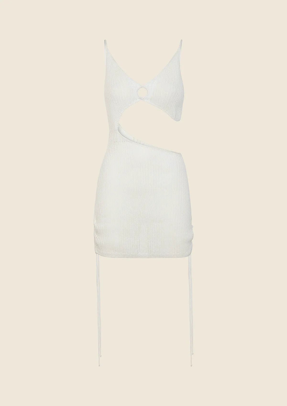 Woman short dress F**K White 0436-WH