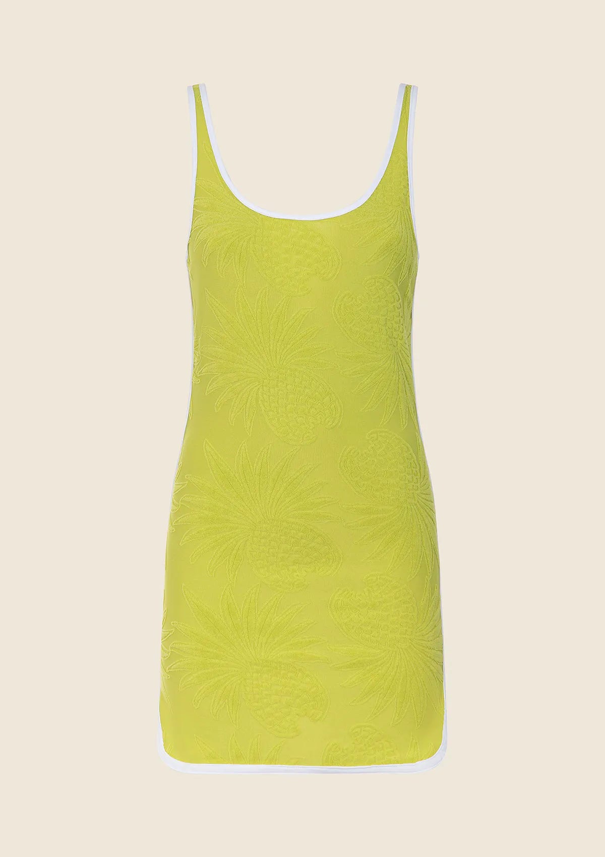 Woman short dress F**K Green 0608 -gn