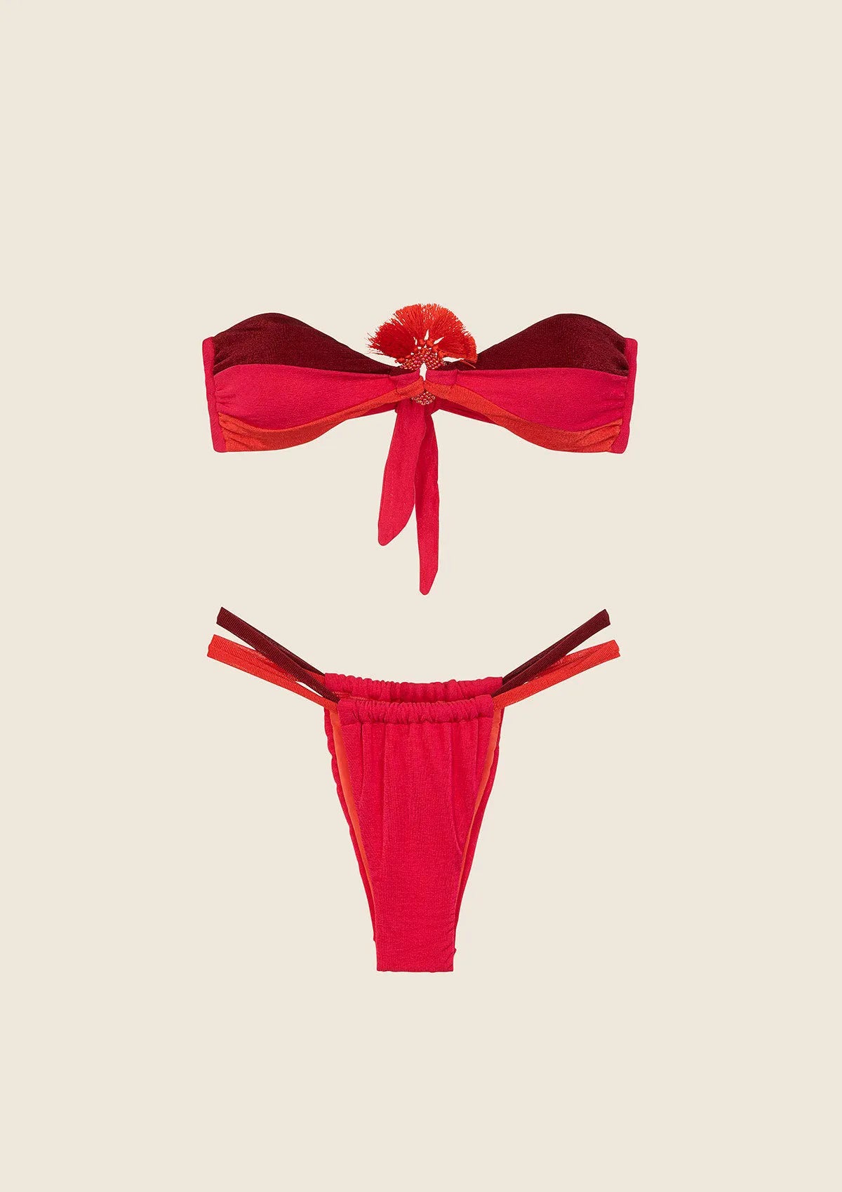 Woman bikini F**K Band with Slip Brazilian Fixed 0751-FX