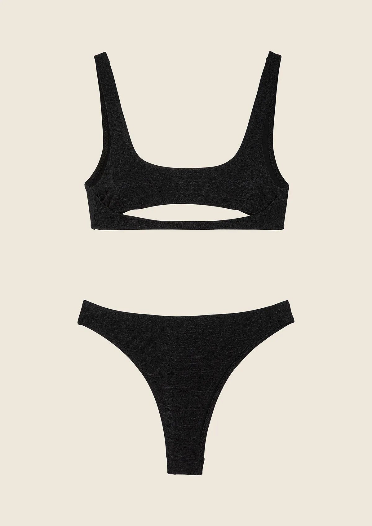 Woman bikini F**K Top with Slip High life black 1144-BK