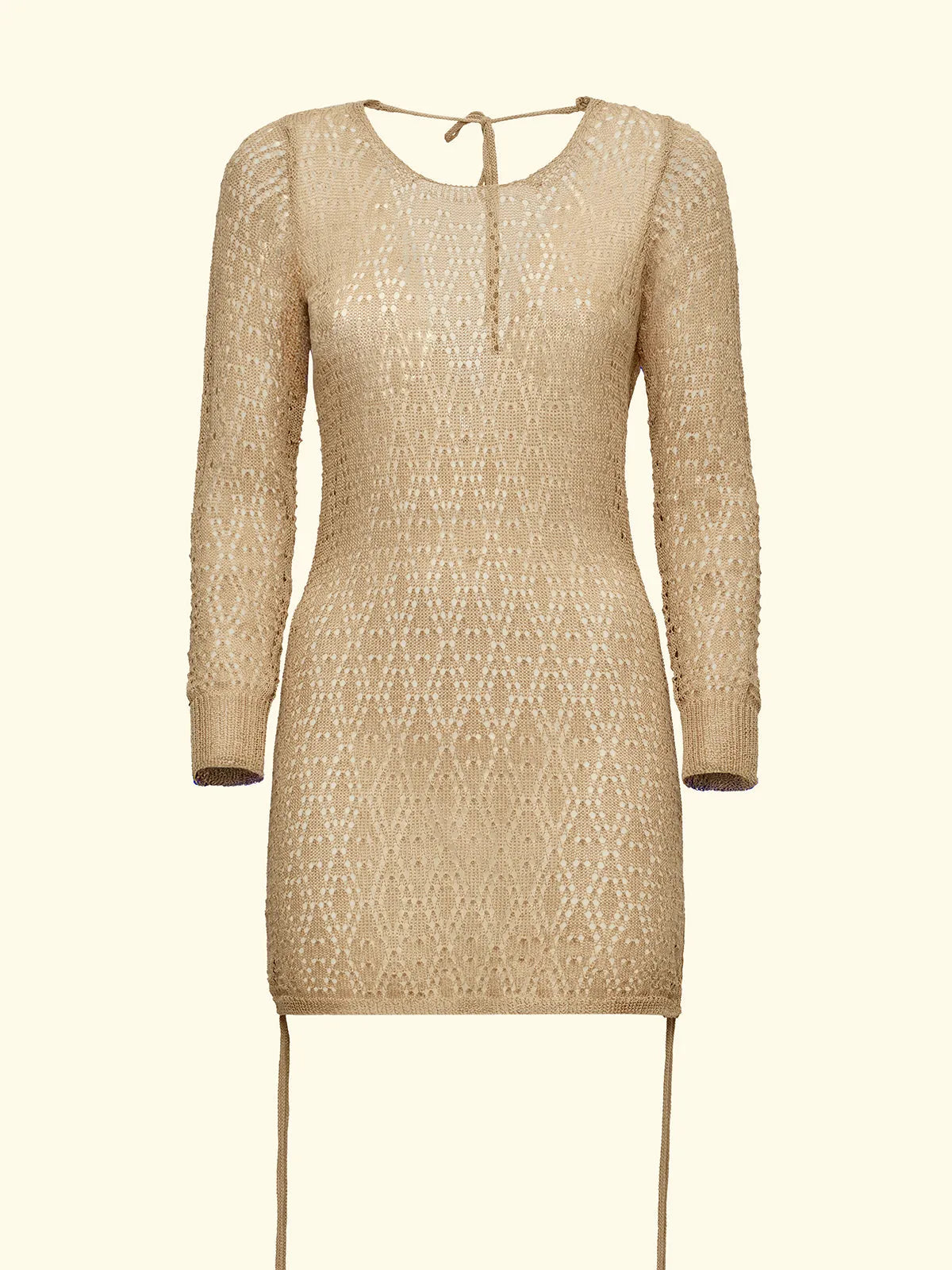 Short Women's Dress F**K Beige SW0107-BG