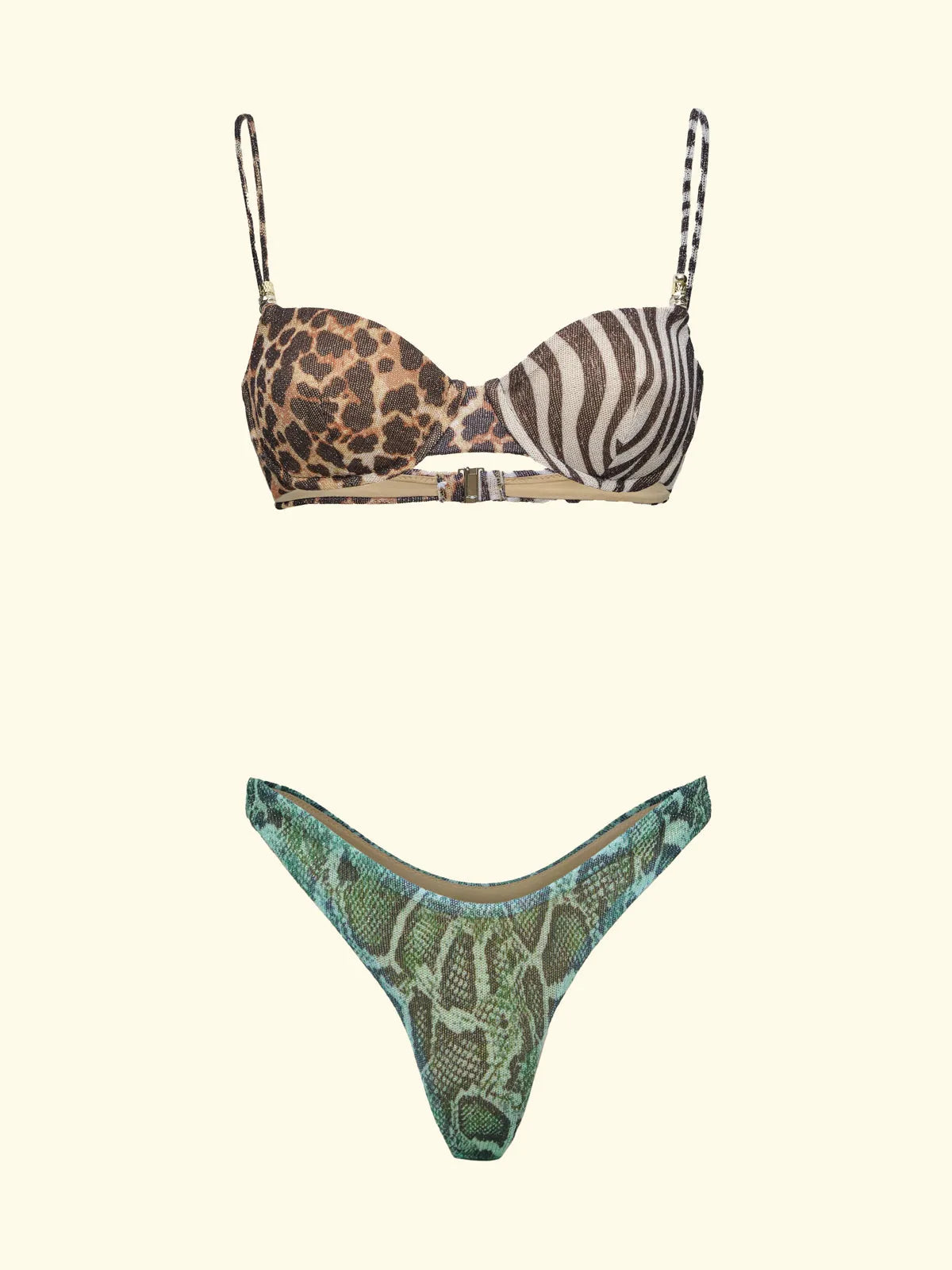 Women's Bikinis F**K Bra with Ferretto and Slip American Fixed Fantasy SW0141-X10