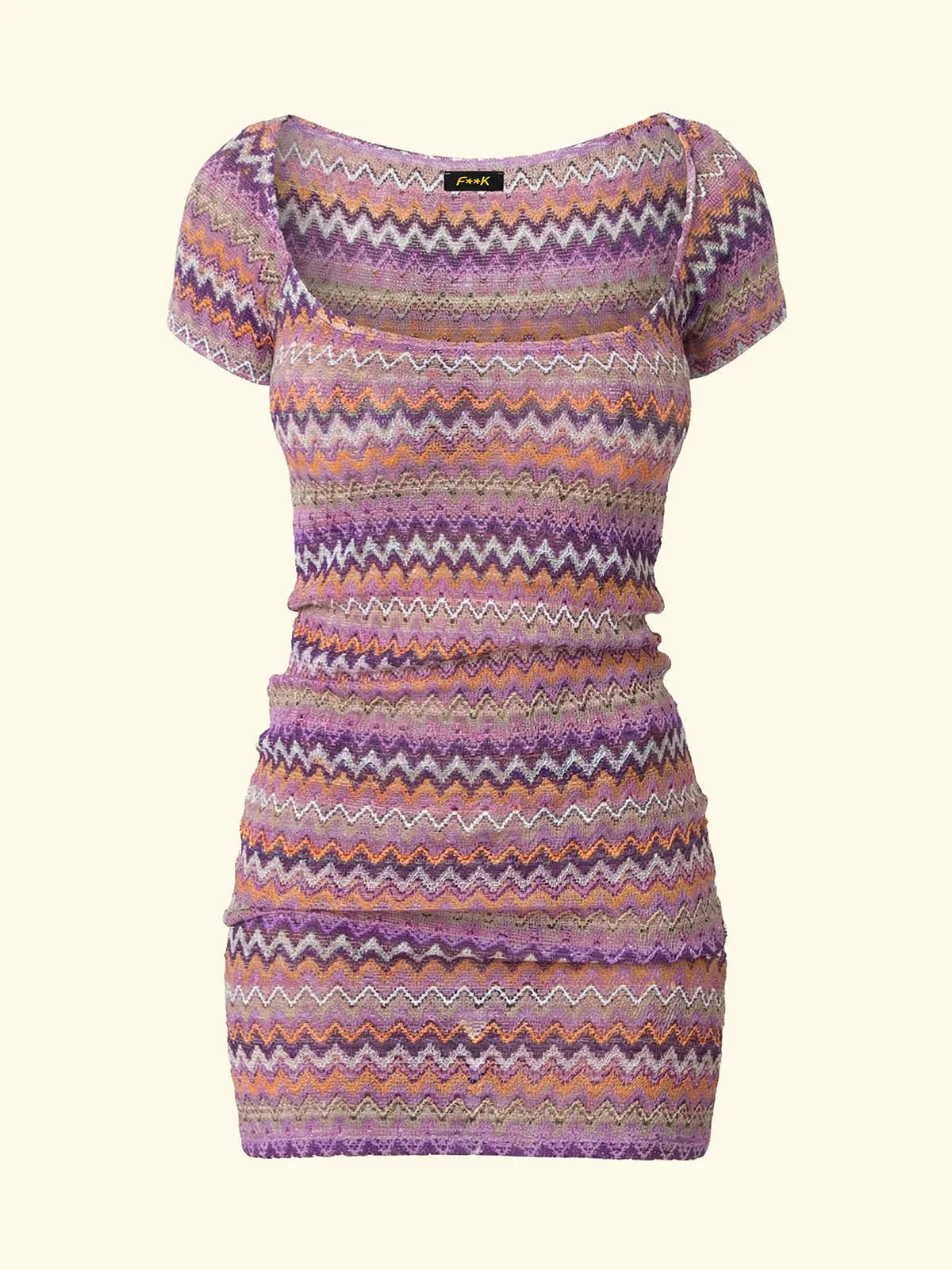 Short Women's Dress F**K Multicolor SW0297-MC