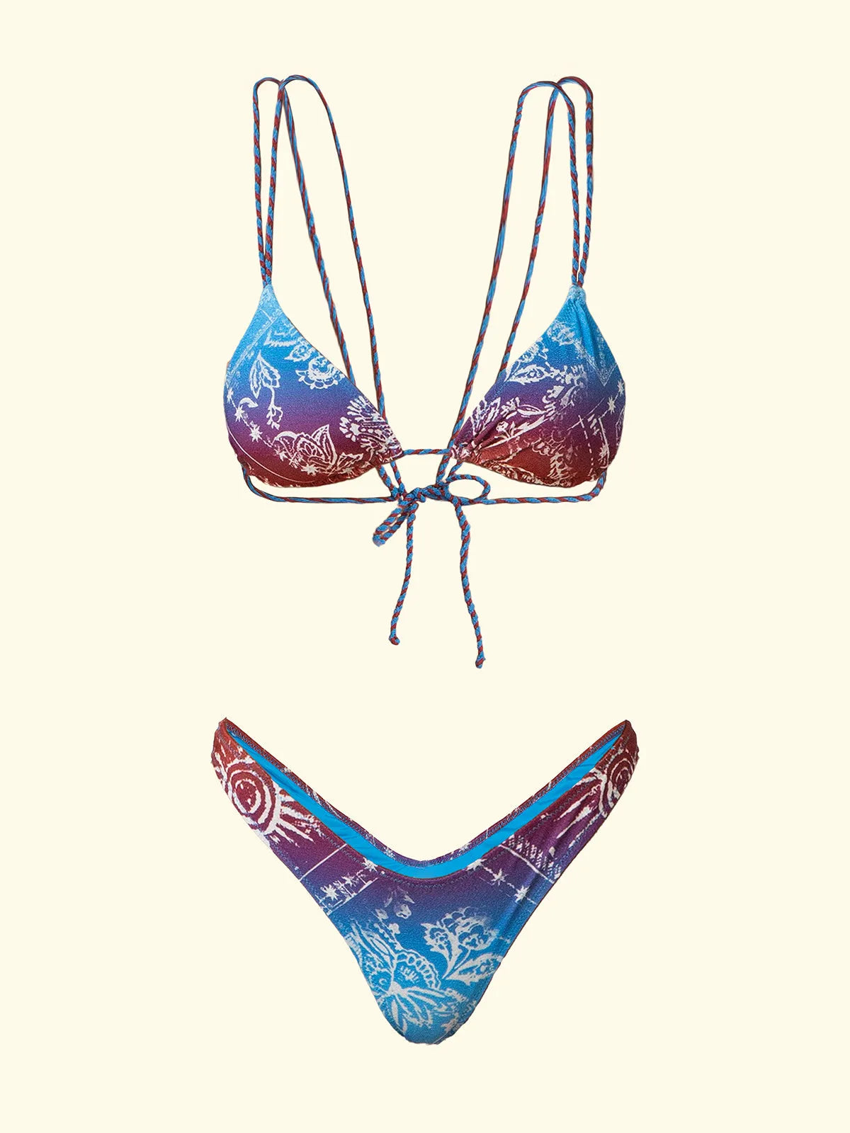 Women's Bikinis F**K Triangle with Slip Fixed American Fantasia SW0440-X40