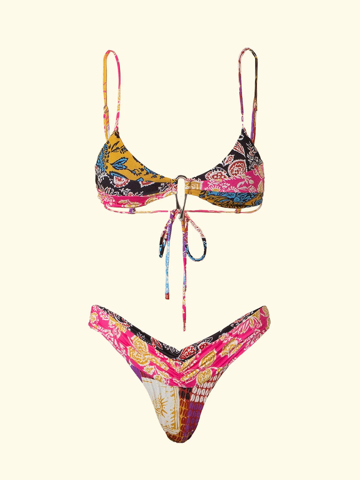 Women's Bikinis F**K Triangle with Slip American Fixed Fantasy SW0460-X45