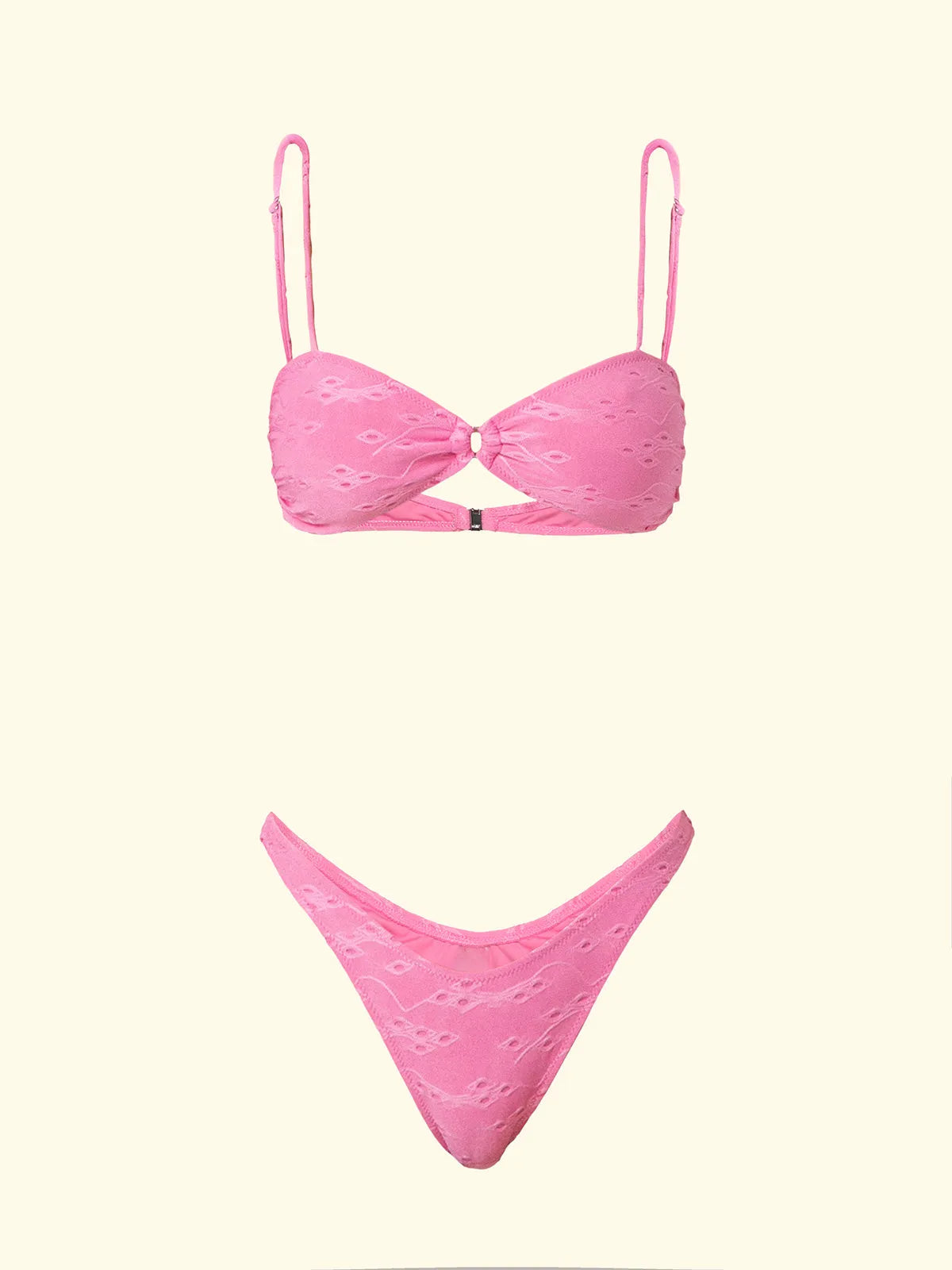 Women's Bikinis F**K Top with Slip American Fixed Pink SW0721-PK