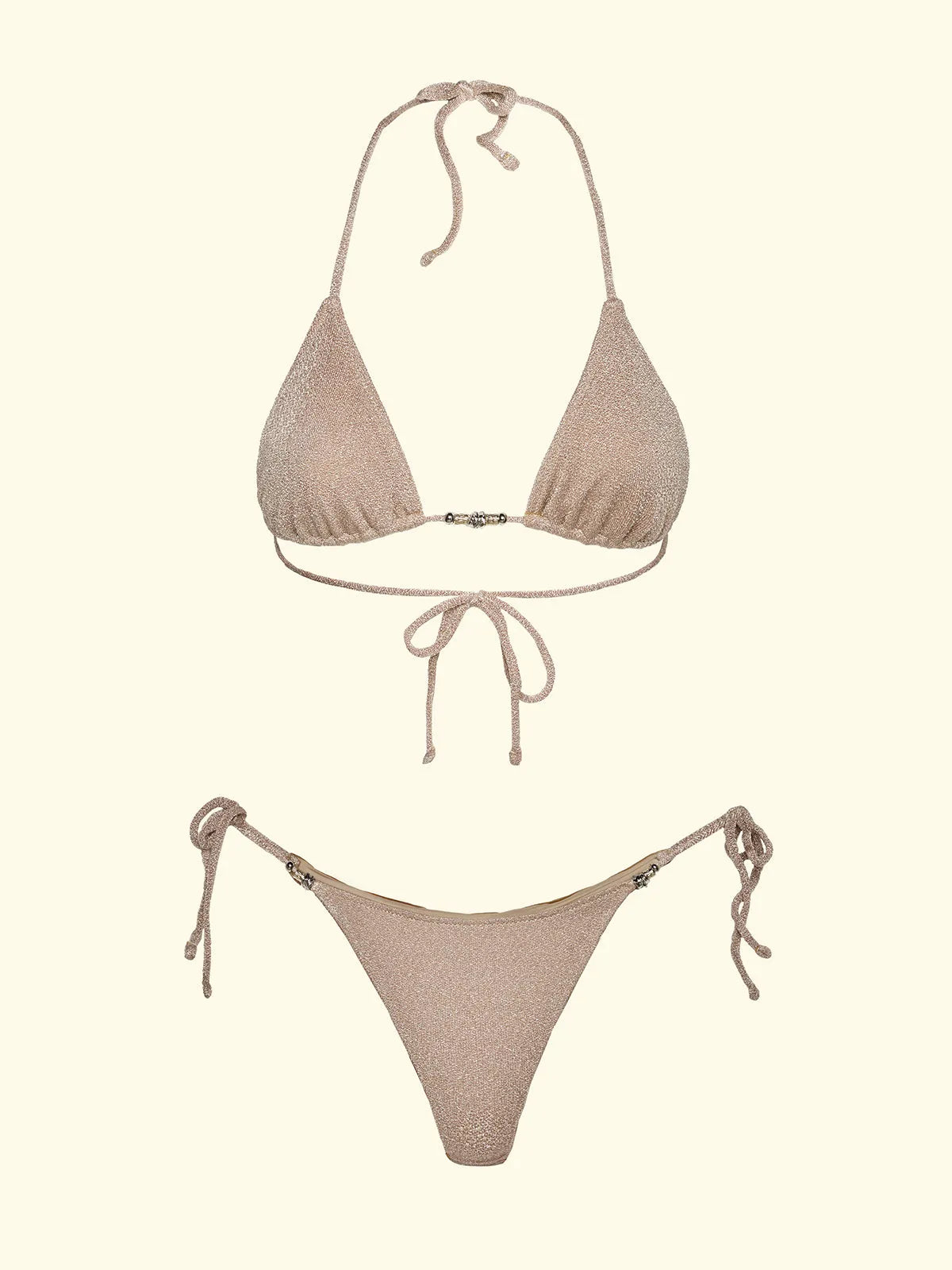 Women's Bikinis F**K Triangle with Slip Adjustable Gold SW1100-GD