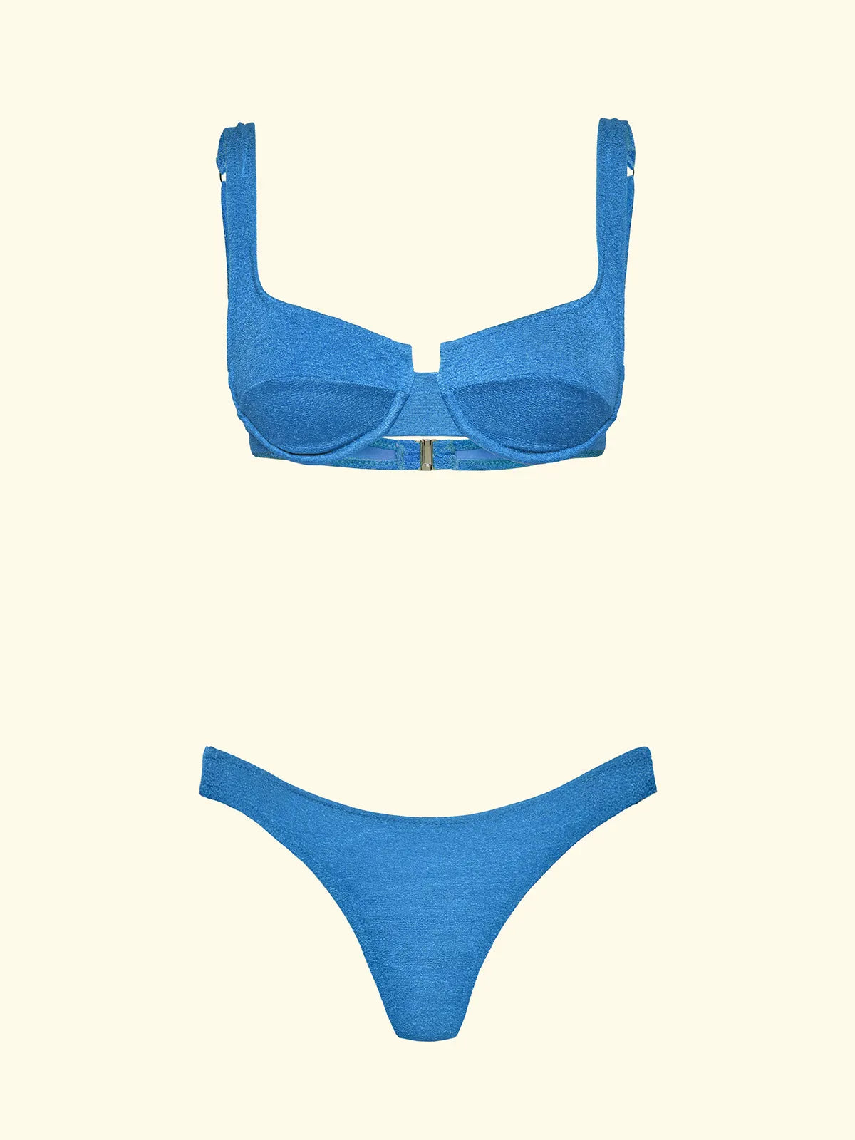 Women's Bikinis F**K Bra with Ferretto and Slip Brazilian Fixed Light BlueSW1803-LG