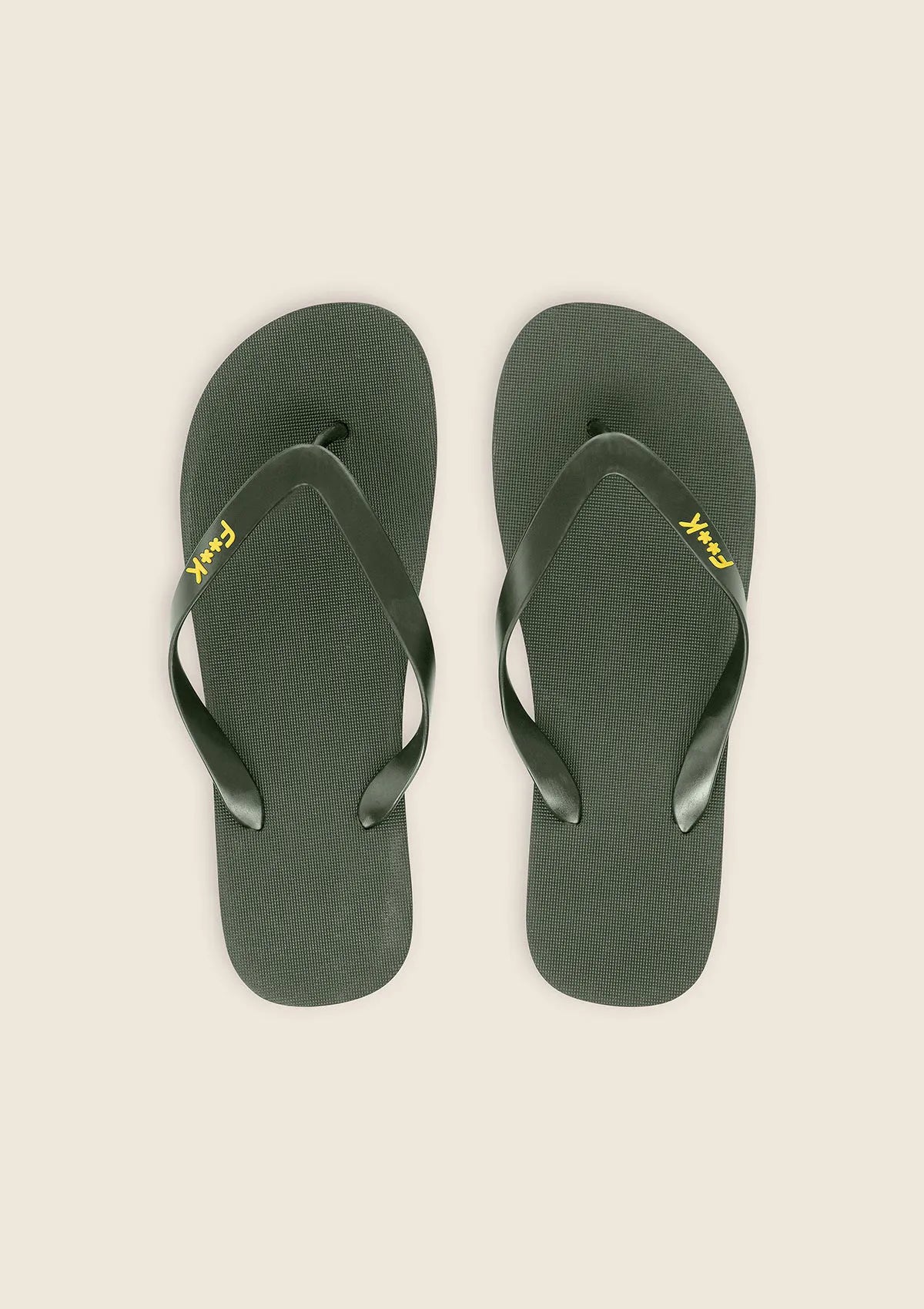 Flip flops man F**K Military green M01AU99-MG
