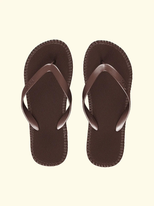Women's flip flops F**K Brown SW0300-BN