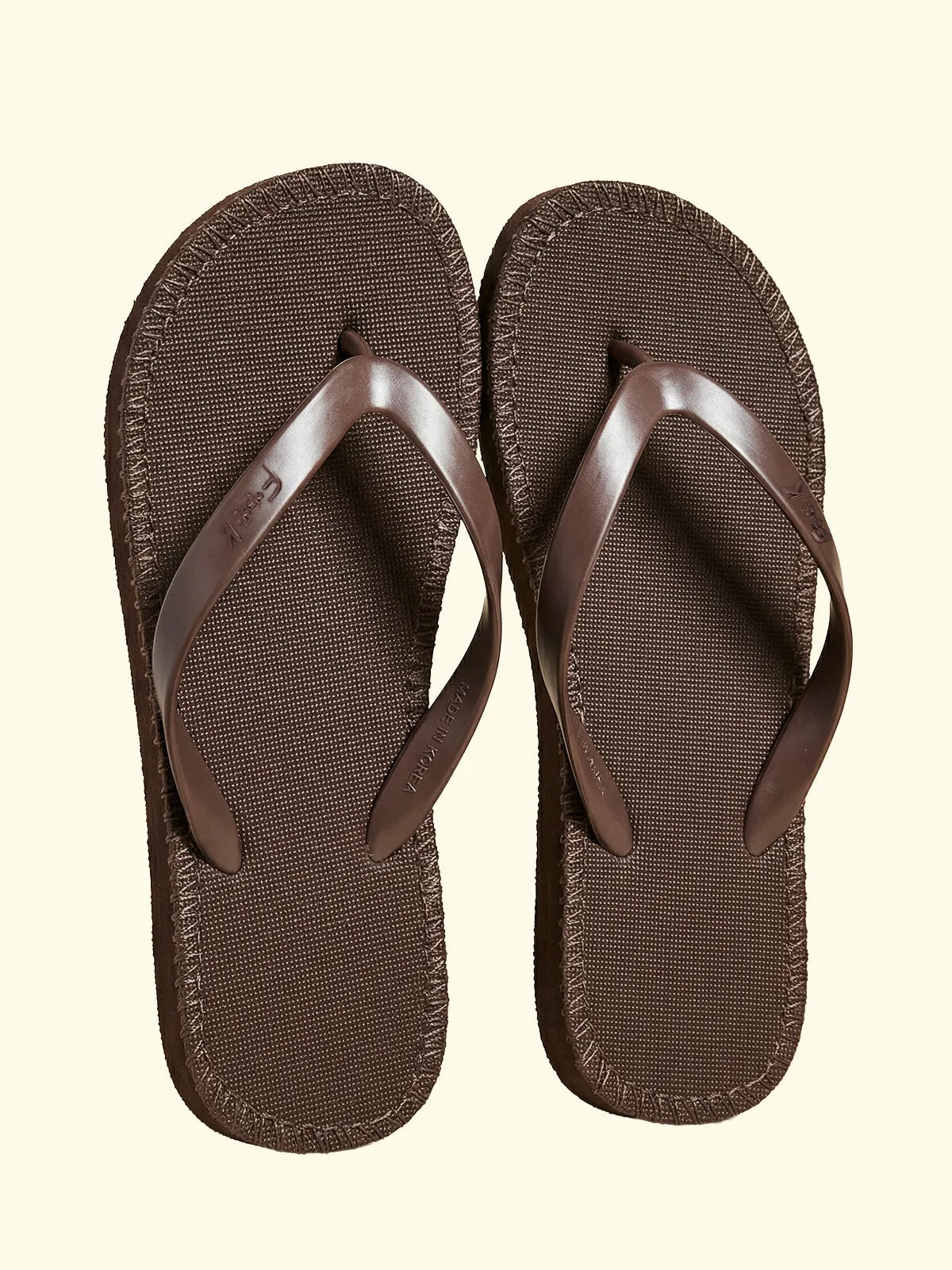 Women's flip flops F**K Brown SW0300-BN