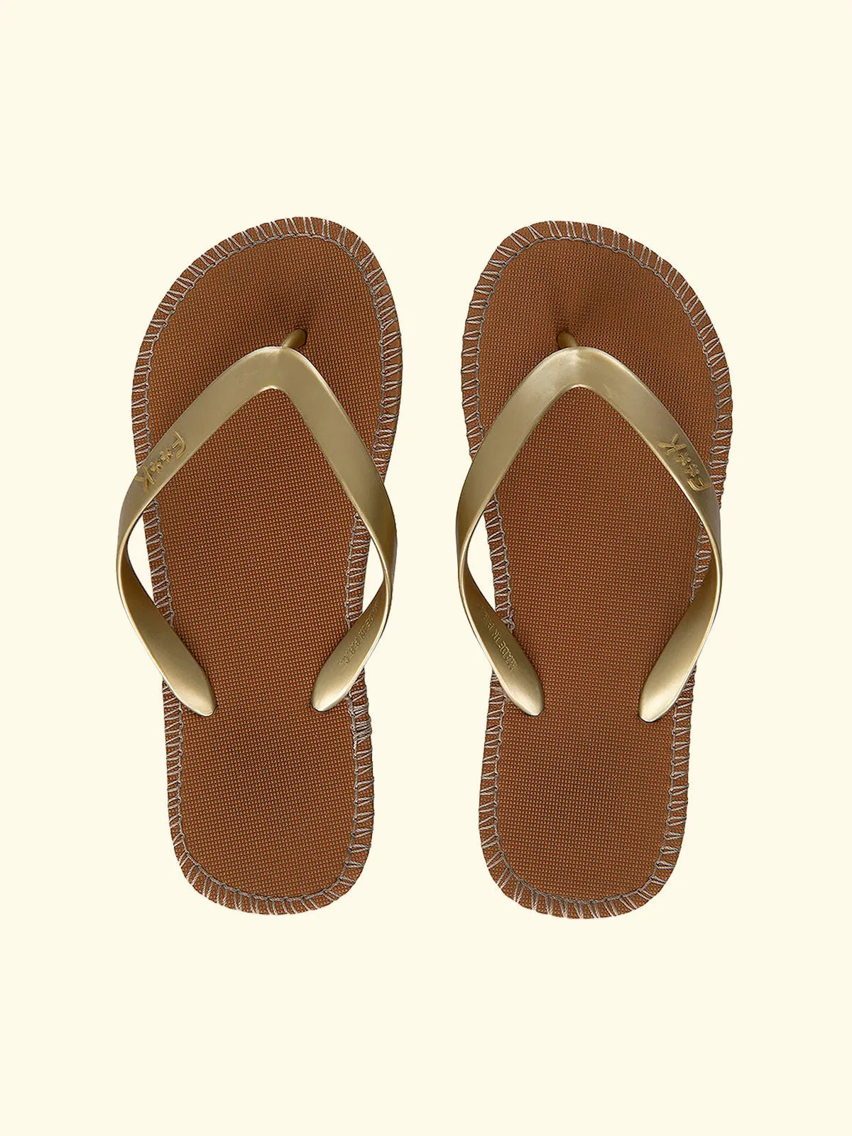 Women's flip flops F**K Gold SW0300-GD