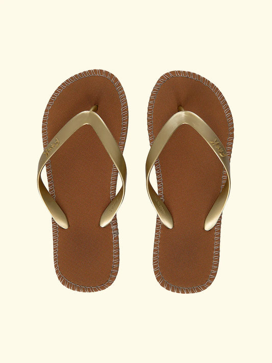 Women's flip flops F**K Gold SW0300-GD