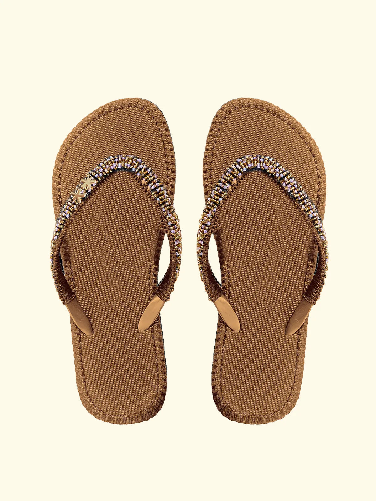 Women's flip flops F**K Gold SW0304-GD