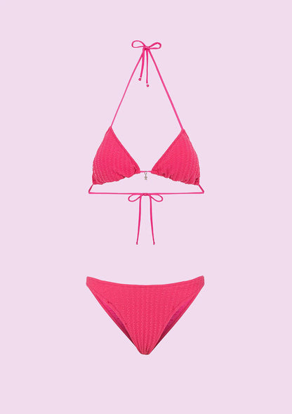 Woman bikini F**K Triangle with Slip Fixed American Fuchsia SWC010-FX