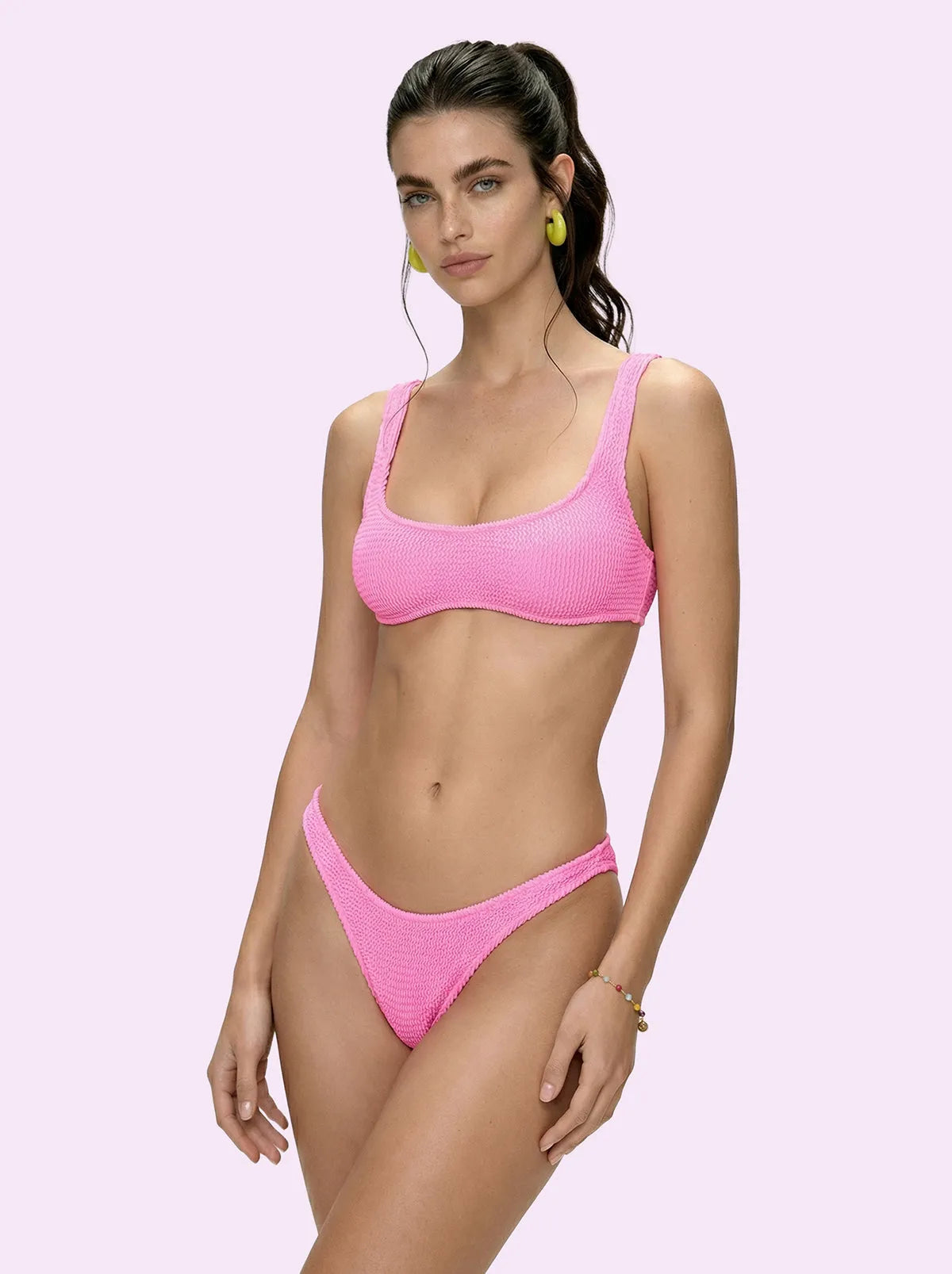 Women's Bikinis F**K Crazy Top with Slip American Fixed Pink SW0401-PK