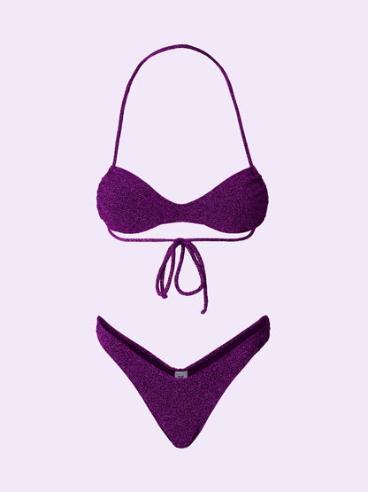 Women's Bikinis F**K Crazy Headband with Slip American Fixed Fuchsia SW0521-FX