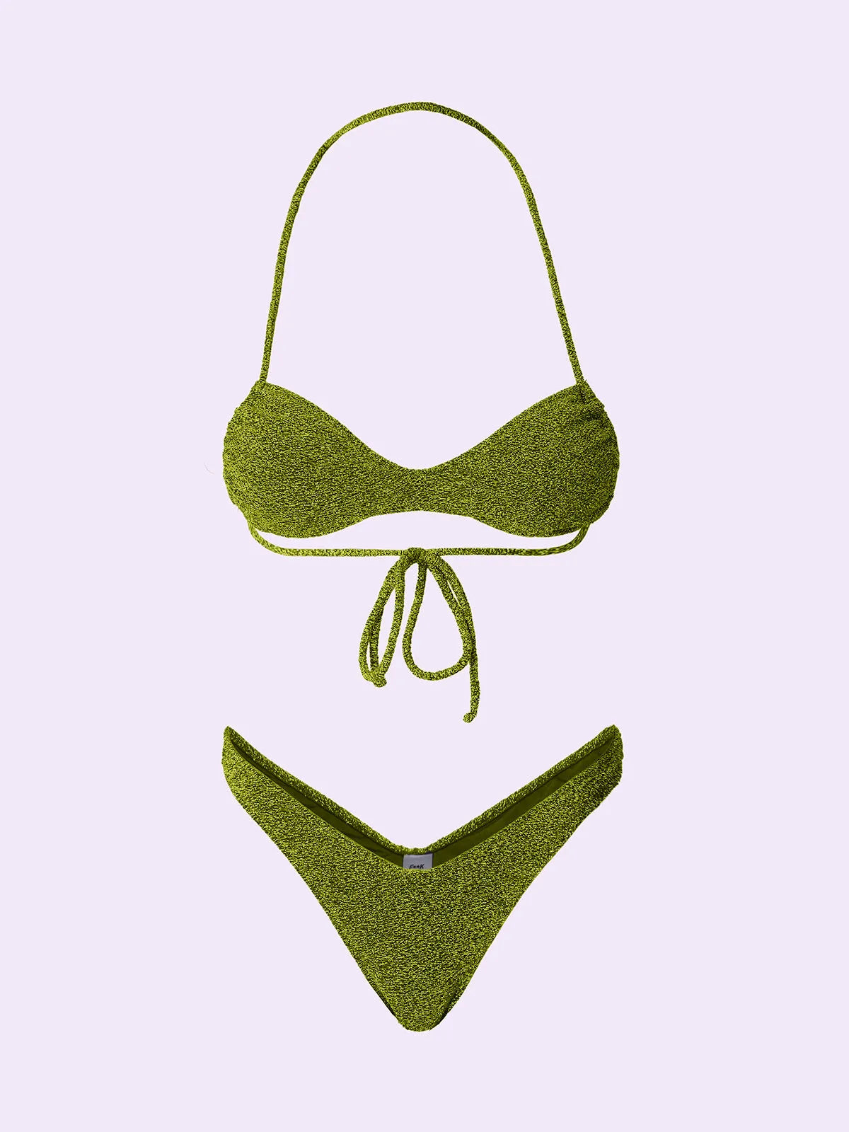 Women's Bikinis F**K Crazy Headband with Slip American Fixed Green SW0521-GN