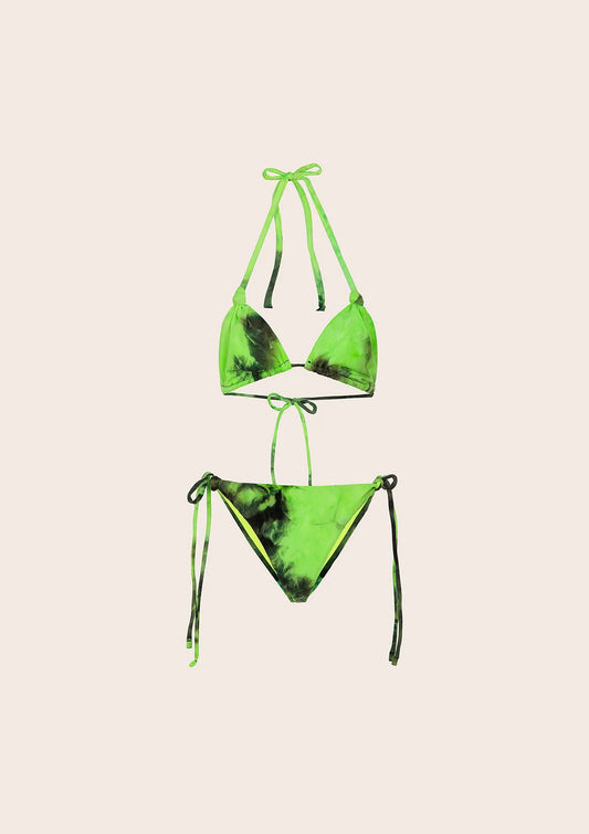 Bikini girl F**K Triangle with Slip Adjustable Fluo yellow G1C01ta-Fy