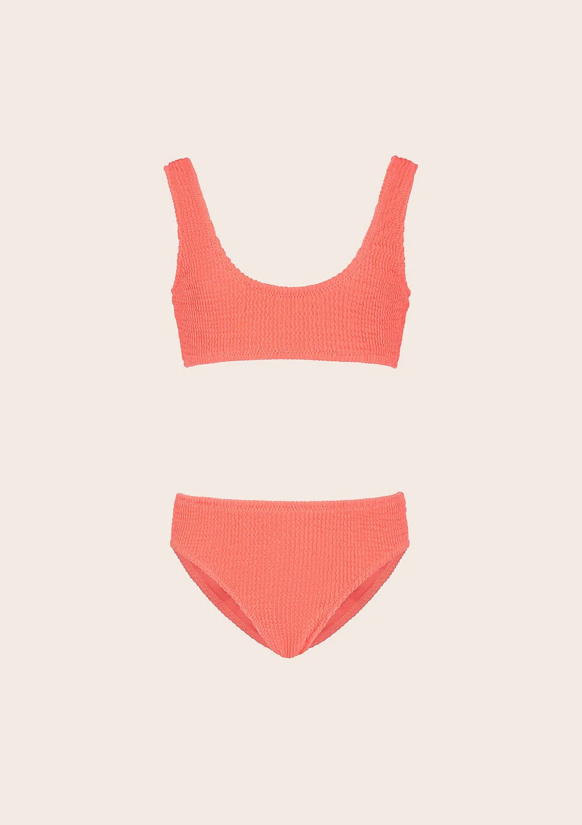Bikini girl F**K Top with Slip Fixed Coral Fluo G1L02UF-FC