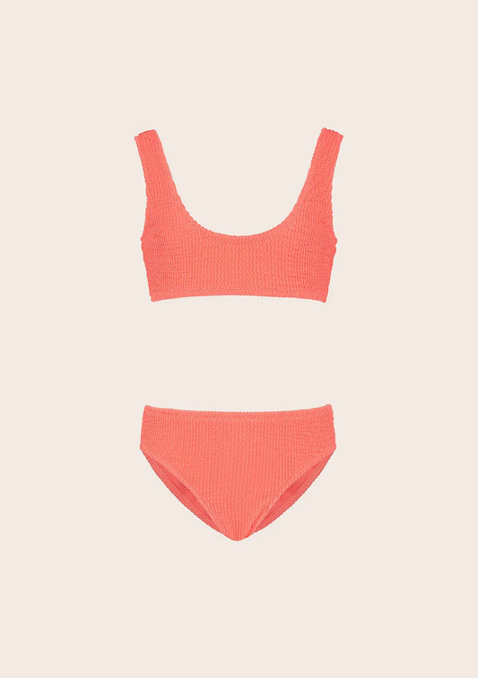 Bikini girl F**K Top with Slip Fixed Coral Fluo G1L02UF-FC