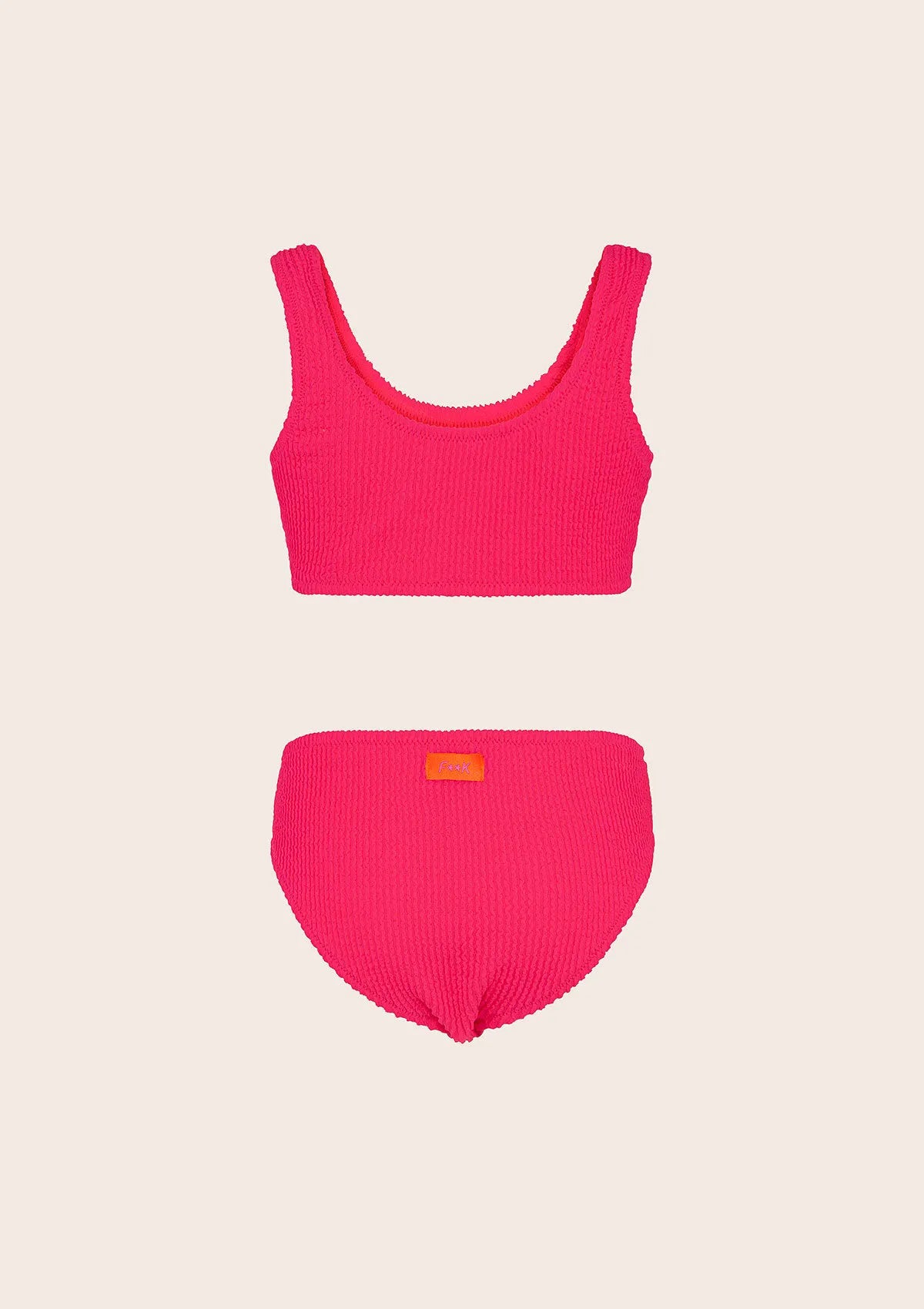 Bikini girl F**K Top with Slip Fixed fuchsia G1L02UF-FX