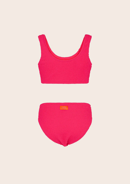 Bikini girl F**K Top with Slip Fixed fuchsia G1L02UF-FX