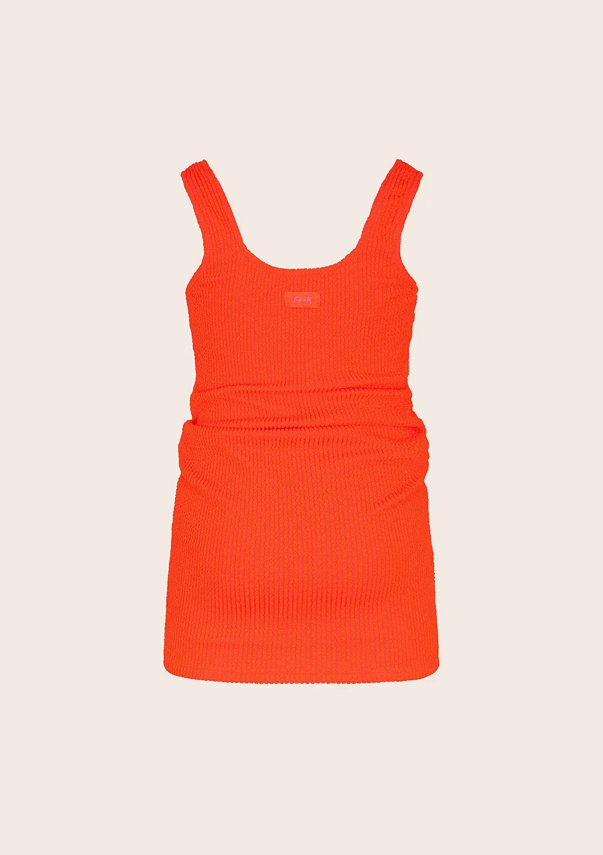Short girl dress F**K Coral Fluo G5L08DS-FC