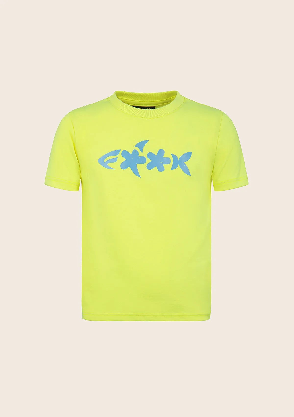 Child T-shirt F**K Fluo yellow J01TS71-FY
