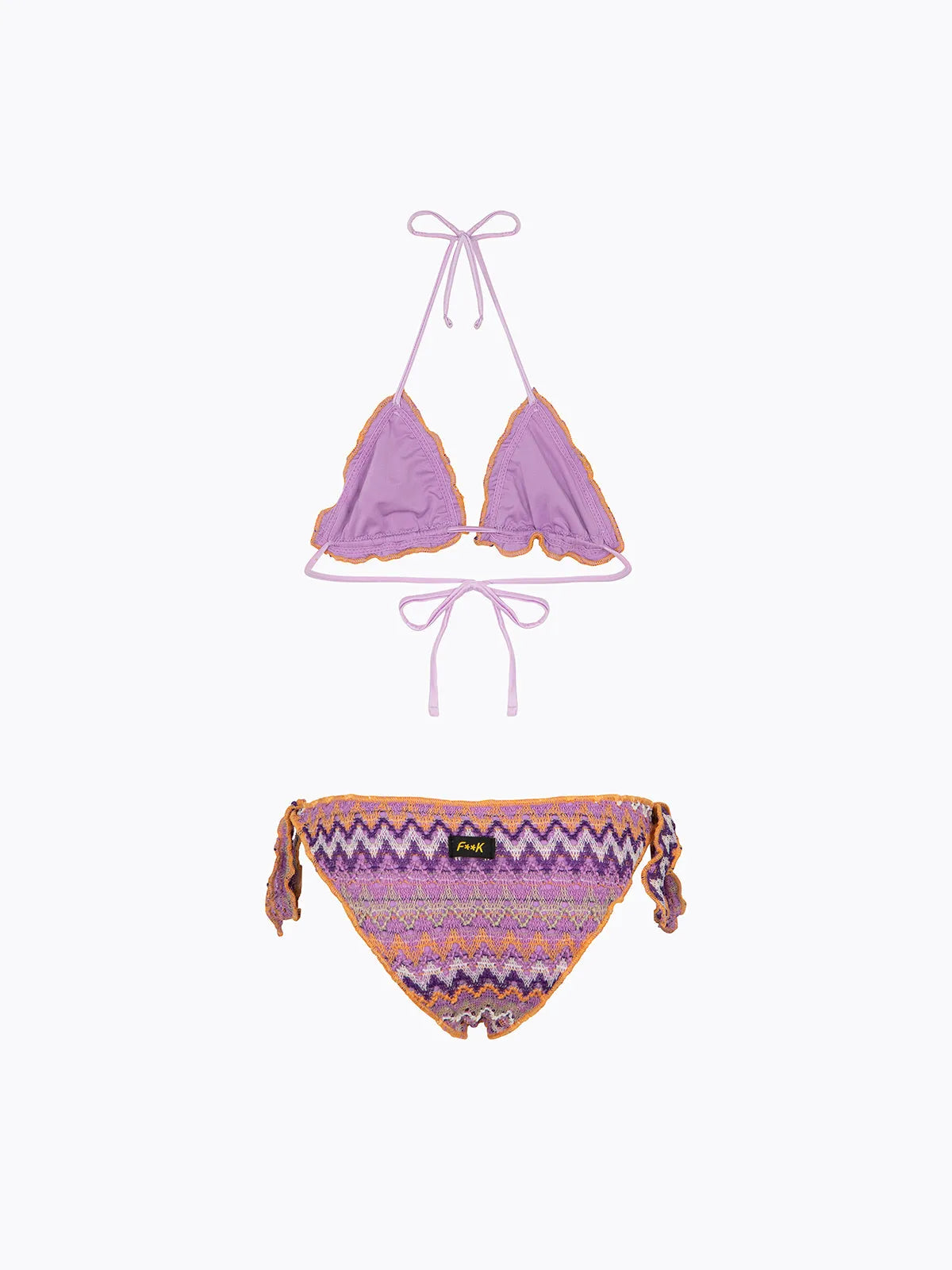 Girl's Bikini F**K Triangle with Slip Adjustable Multicolor SG0220-MC