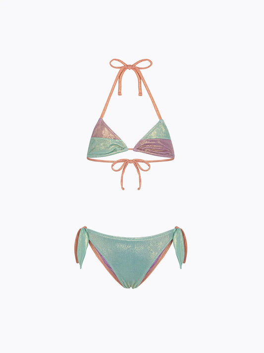 Girl's Bikini F**K Triangle with Slip Adjustable Multicolor SG0300-MC