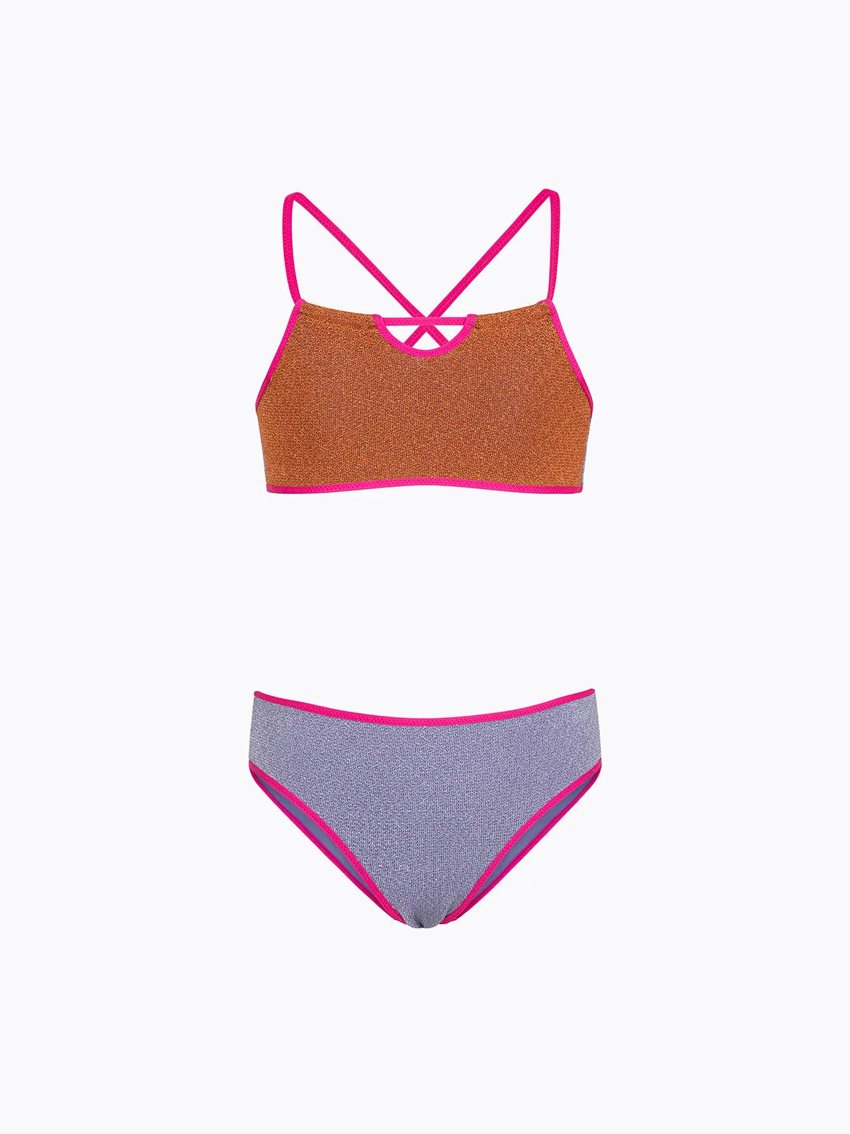 Girl's Bikini F**K Top with Slip Fixed Multicolor SG0501-MC