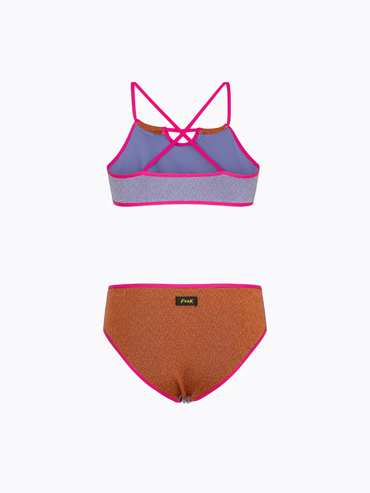 Girl's Bikini F**K Top with Slip Fixed Multicolor SG0501-MC
