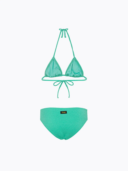 Girl's Bikini F**K Triangle with Slip Fixed Water Green SG0520-AQ