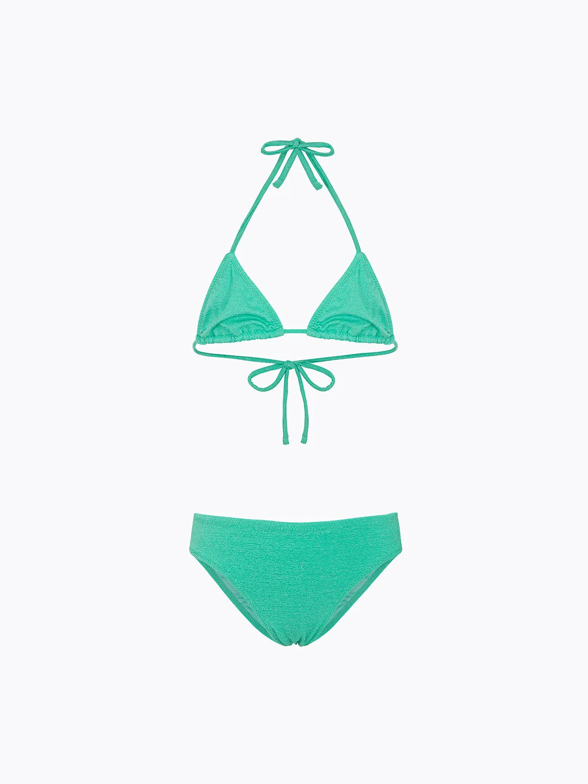 Girl's Bikini F**K Triangle with Slip Fixed Water Green SG0520-AQ