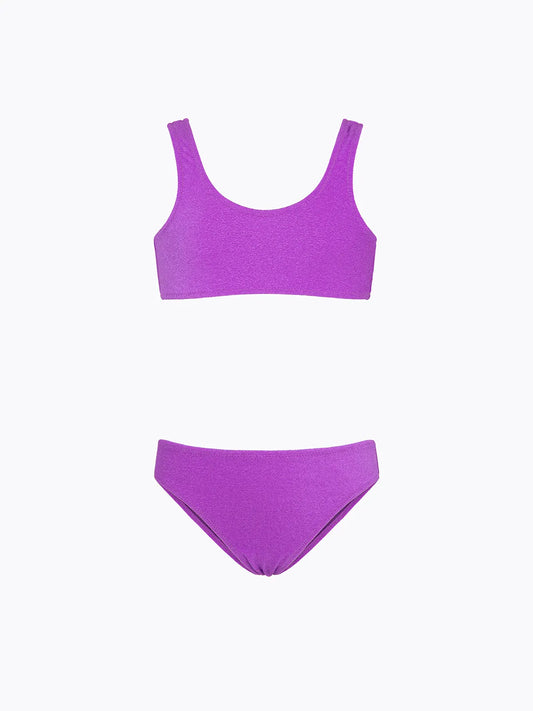 Girl's Bikini F**K Top with Slip Fixed Purple SG0521-PR