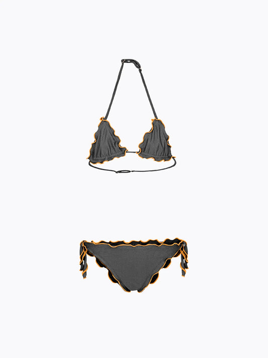Girl's Bikini F**K Triangle with Slip Adjustable Black SG0530-BK