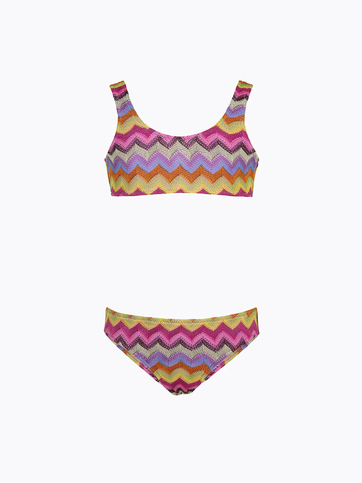 Girl's Bikini F**K Top with Slip Fixed Multicolor SG0611-MC