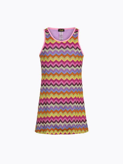 Short Dress for Girls F**K Multicolor SG0616-MC
