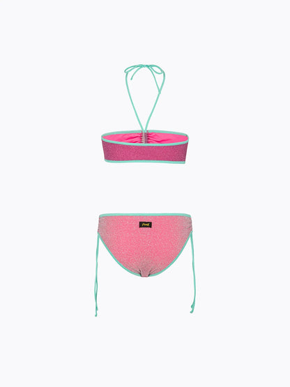 Girl's Bikini F**K Top with Slip Fixed Purple SG0621-PR