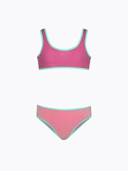 Girl's Bikini F**K Top with Slip Fixed Purple SG0622-PR