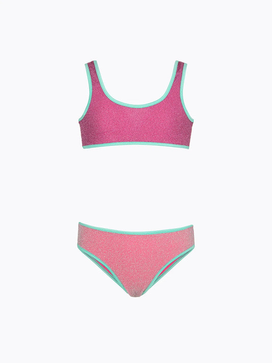 Girl's Bikini F**K Top with Slip Fixed Purple SG0622-PR