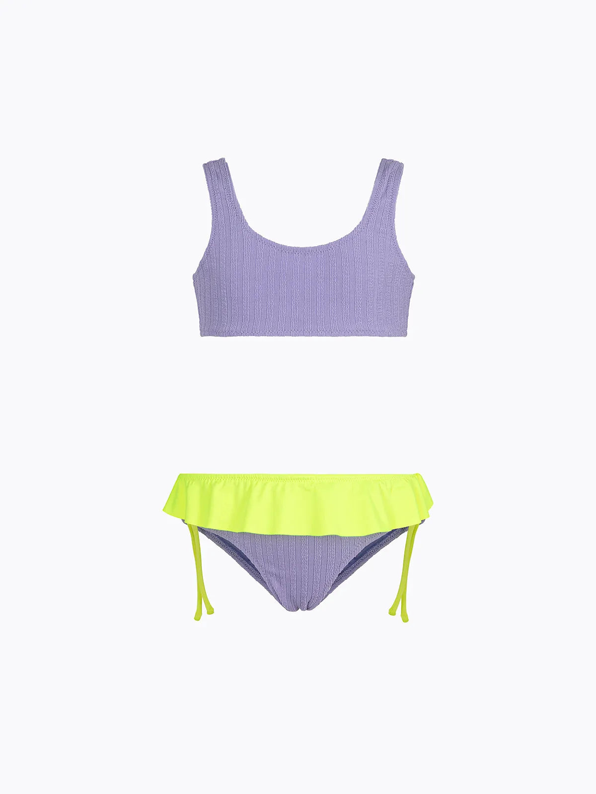Girl's Bikini F**K Top with Slip Fixed Lilac SG0631-LC